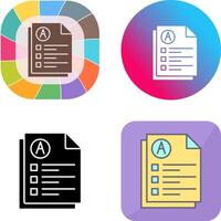 Exam Icon Design vector