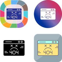 404 Error Icon Design vector