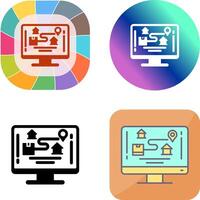 Tracking Icon Design vector