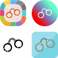 Handcuffs Icon Design vector
