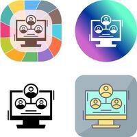 Hierarchy Structure Icon Design vector
