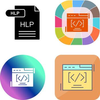 Web Coding Icon Design vector