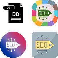 SEO Tag Icon Design vector