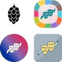 Theater Masks Icon Design vector