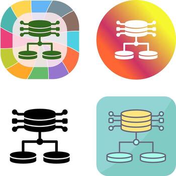 diseño de icono de datos estructurados vector