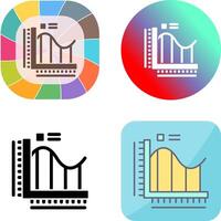 Bar Chart Icon Design vector