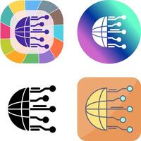Network Icon Design vector