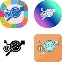 Data Research Icon Design vector