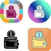 Wallet Icon Design vector