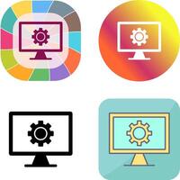 Monitor Screen Icon Design vector