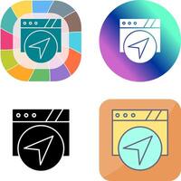 Navigation Icon Design vector