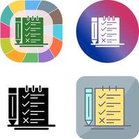 Survey Checklist Icon Design vector