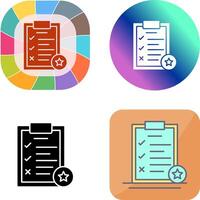 Task List Icon Design vector