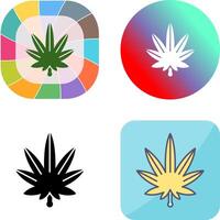 Weed Icon Design vector