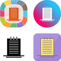 Notes Icon Design vector