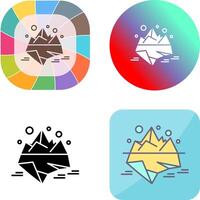 Iceberg Icon Design vector