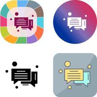 Message Bubble Icon Design vector