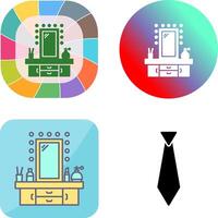 Dressing Table Icon Design vector