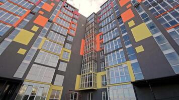 Modern Colorful Apartment Building Facade video