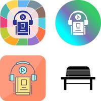 Audio Book Icon Design vector