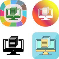 Document Icon Design vector