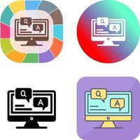 Faq Icon Design vector