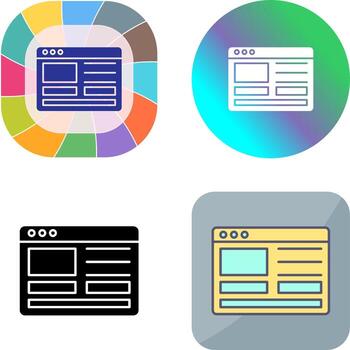 Web Design Icon Design vector