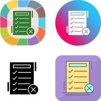 Fake List Icon Design vector