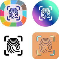 Finger Print Icon Design vector