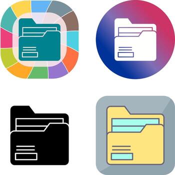 diseño de icono de carpeta vector