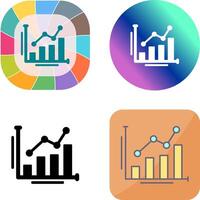 Bar Chart Icon Design vector