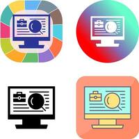 Job Search Icon Design vector