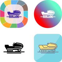 Snowmobile Icon Design vector