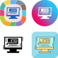 Job Icon Design vector