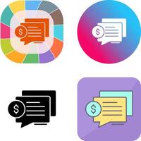 Dialog Icon Design vector