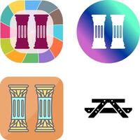 Column Icon Design vector