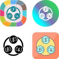 Currency Exchange Icon Design vector