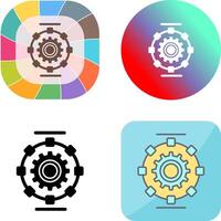 Automated Process Icon Design vector