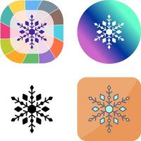 diseño de icono de copo de nieve vector