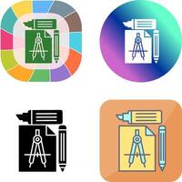 Study Tools Icon Design vector