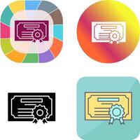 Diploma Icon Design vector