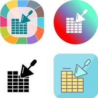Brickwall Icon Design vector