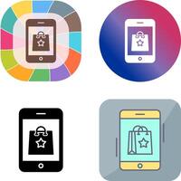 Online Shopping Icon Design vector