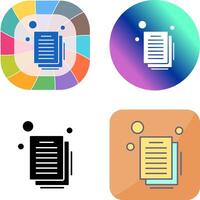 Document Icon Design vector