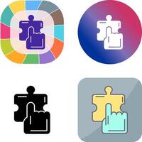 Quick Selection Icon Design vector