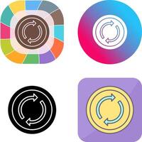 Loop Icon Design vector
