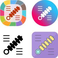 Skewer Icon Design vector