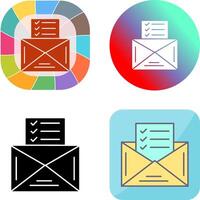 Check List Icon Design vector