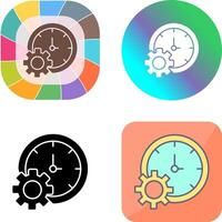 Time Setting Icon Design vector