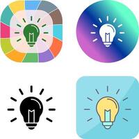 Light Bulb Icon Design vector